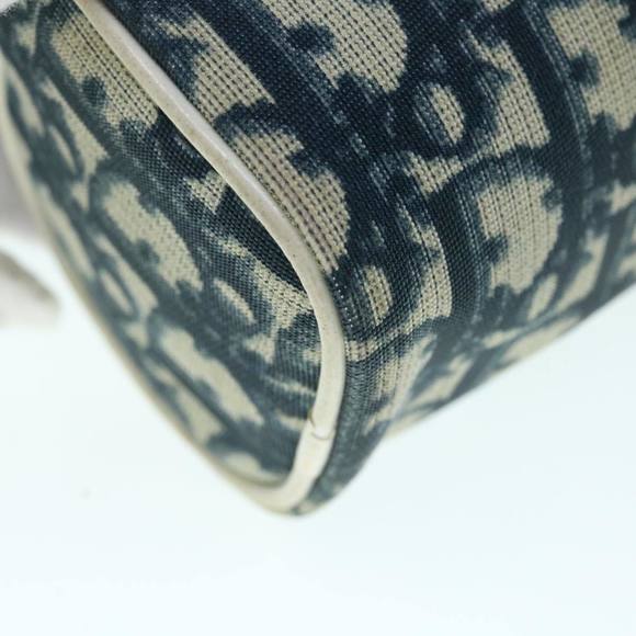 Christian Dior Trotter Canvas Pouch Blue Auth 63883 - Picture 8 of 16